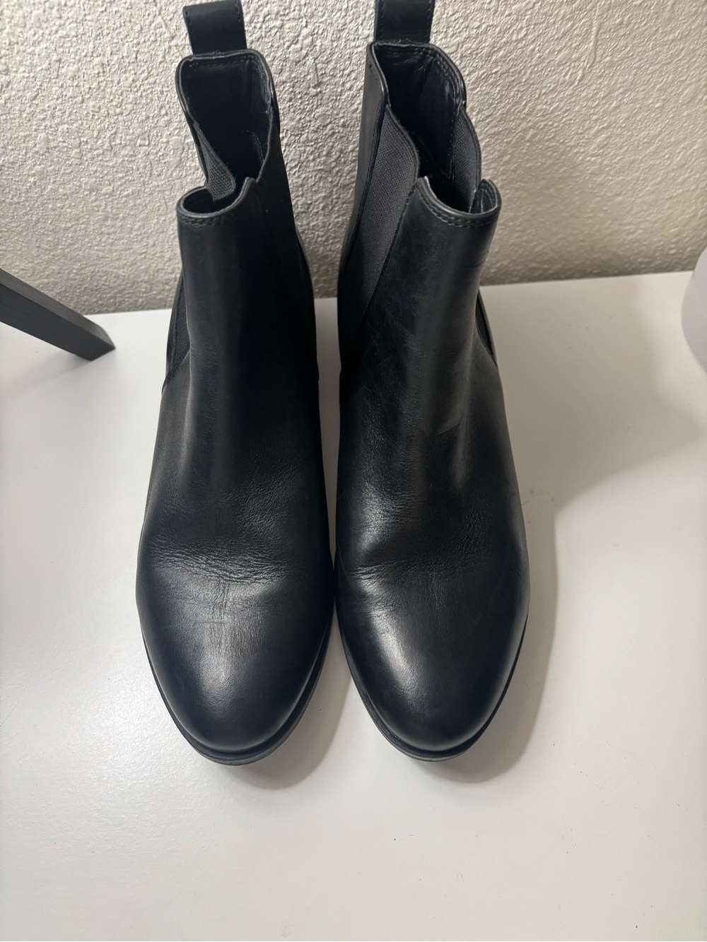 Steve Madden Black Chelsea Ankle Boots